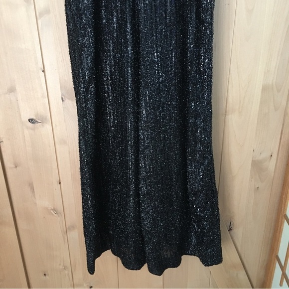 ANTHROPOLOGIE MAEVE Disco Jumpsuit Black Size 6 - Picture 8 of 11